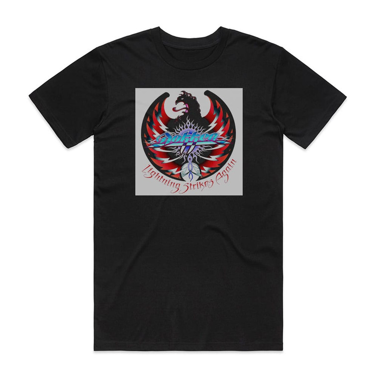 Dokken Lightning Strikes Again Album Cover T-Shirt Black