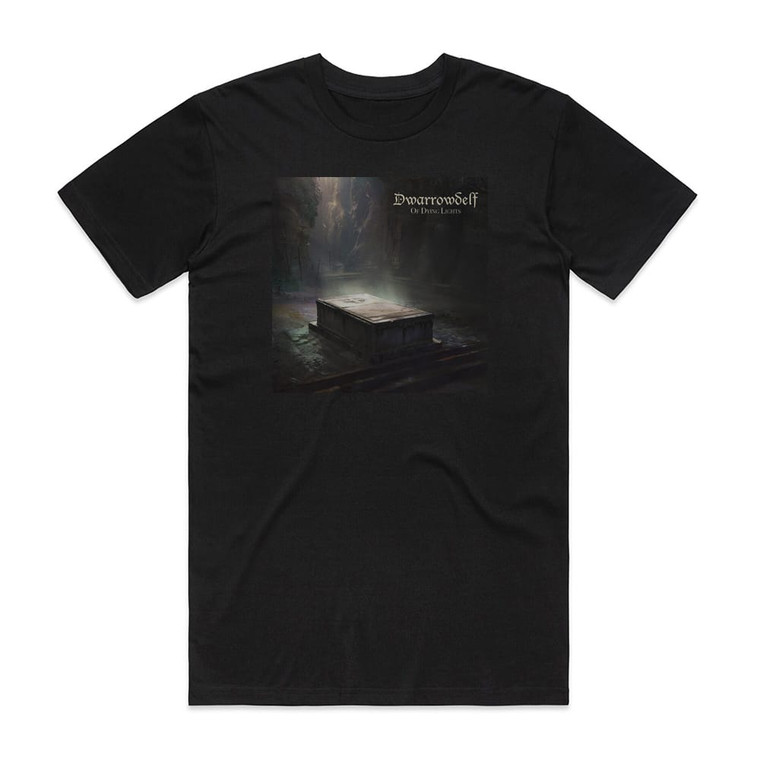 Dwarrowdelf Of Dying Lights Album Cover T-Shirt Black