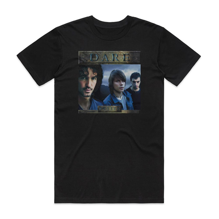 Dare Belief Album Cover T-Shirt Black