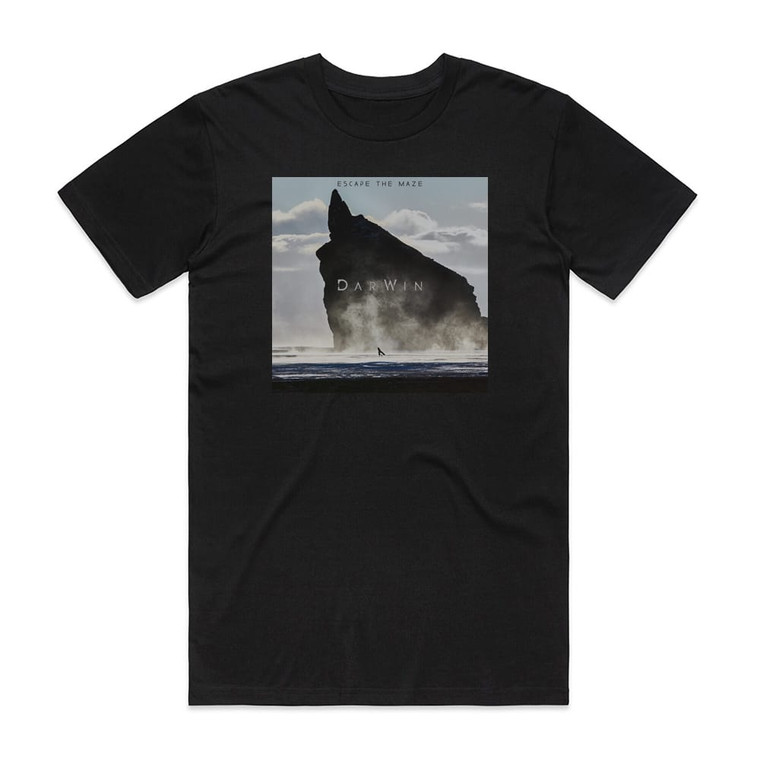 DarWin Escape The Maze Album Cover T-Shirt Black