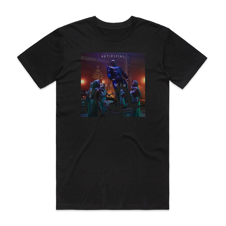 DarWin Artificial Album Cover T-Shirt Black