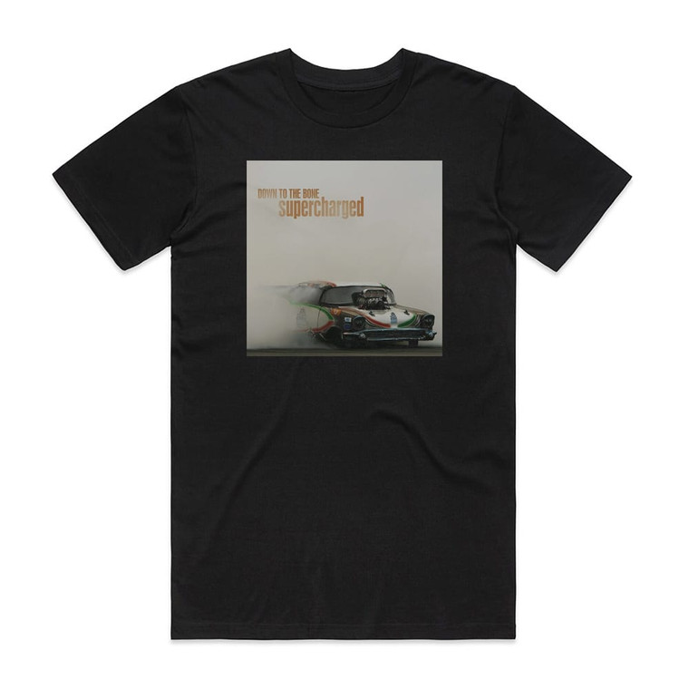 Down to the Bone Supercharged Album Cover T-Shirt Black