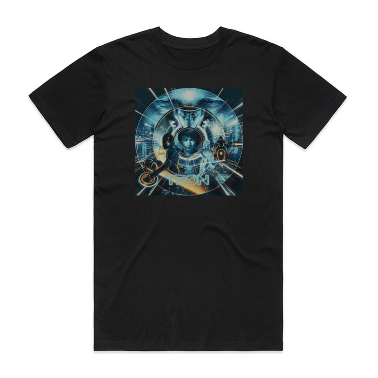 Daft Punk Tron Legacy 1 Album Cover T-Shirt Black