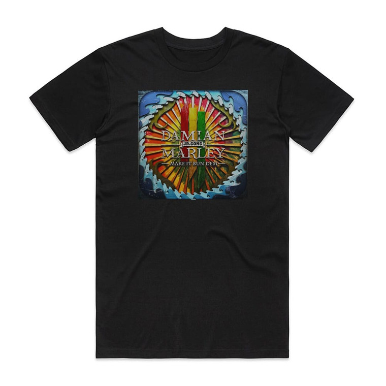 Damian Marley Make It Bun Dem Album Cover T-Shirt Black