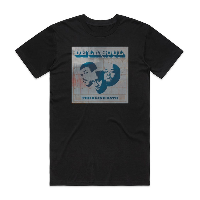 De La Soul The Grind Date Album Cover T-Shirt Black