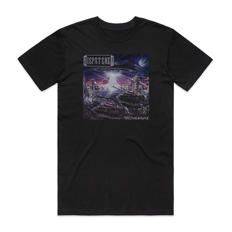 Dispatched Motherwar Album Cover T-Shirt Black Dispatched Motherwar Album Cover T-Shirt Black