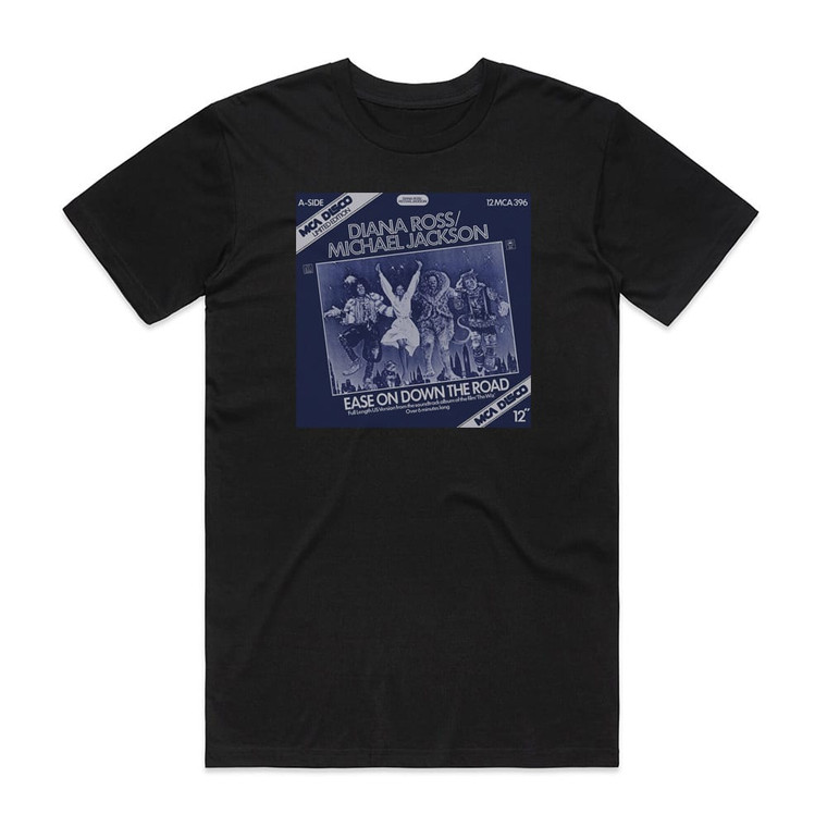 Diana Ross Ease On Down The Road Album Cover T-Shirt Black