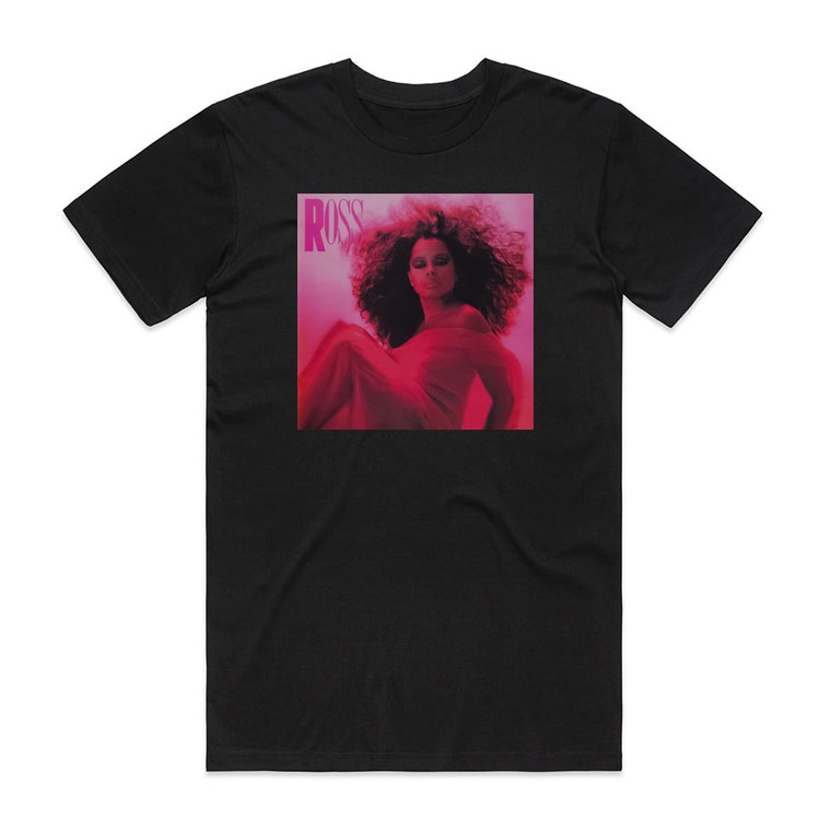 Diana Ross Ross 1 Album Cover T-Shirt Black