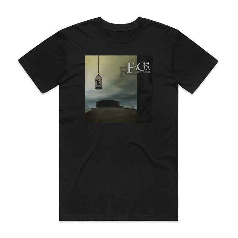 Dom F Scab Facta Album Cover T-Shirt Black