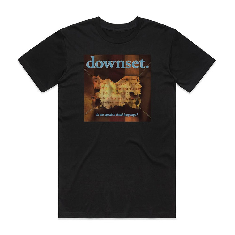 downset Do We Speak A Dead Language Album Cover T-Shirt Black