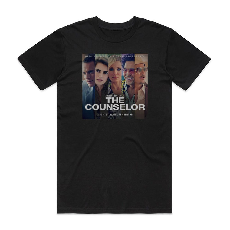 Daniel Pemberton The Counselor Album Cover T-Shirt Black