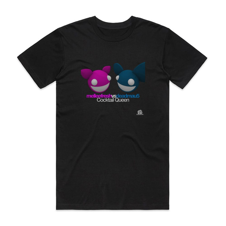 deadmau5 Cocktail Queen Album Cover T-Shirt Black