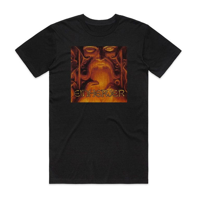 Einherjer Odin Owns Ye All Album Cover T-Shirt Black