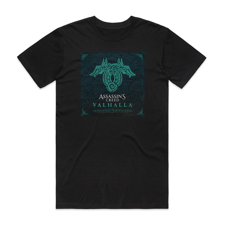 Einar Selvik Assassins Creed Valhalla The Wave Of Giants Album Cover T-Shirt Black