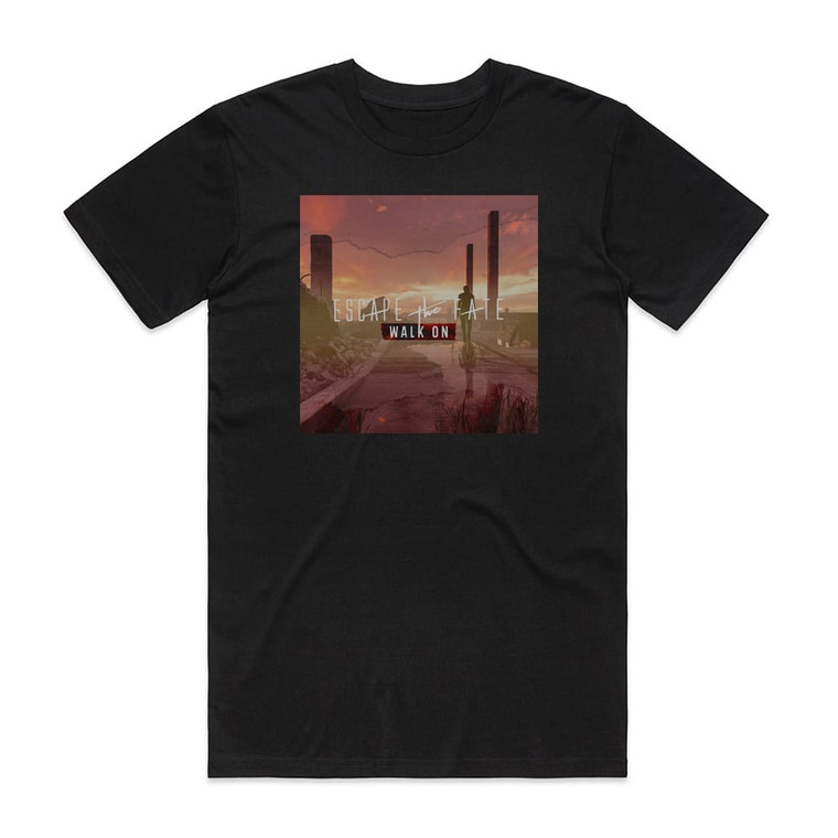 Escape the Fate Walk On Album Cover T-Shirt Black