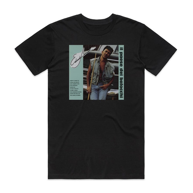 Edoardo Bennato Il Paese Dei Balocchi Album Cover T-Shirt Black