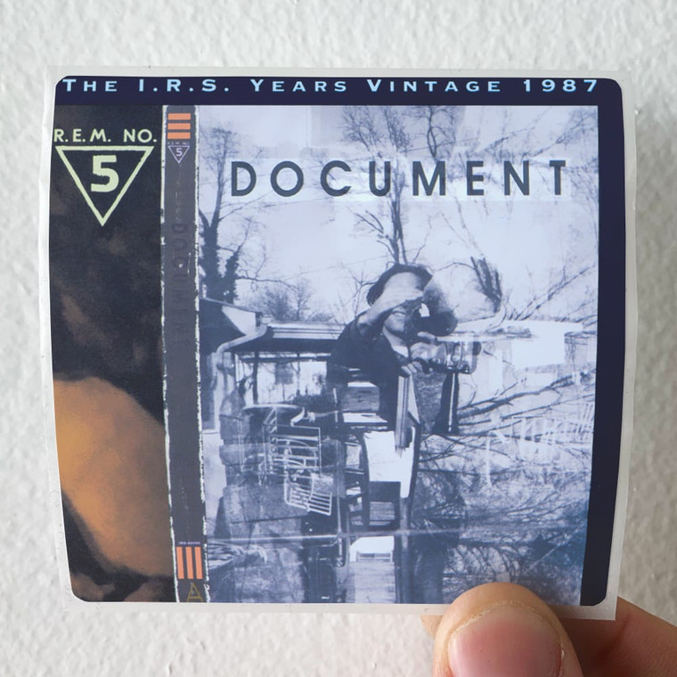 REM Document Album Cover Sticker