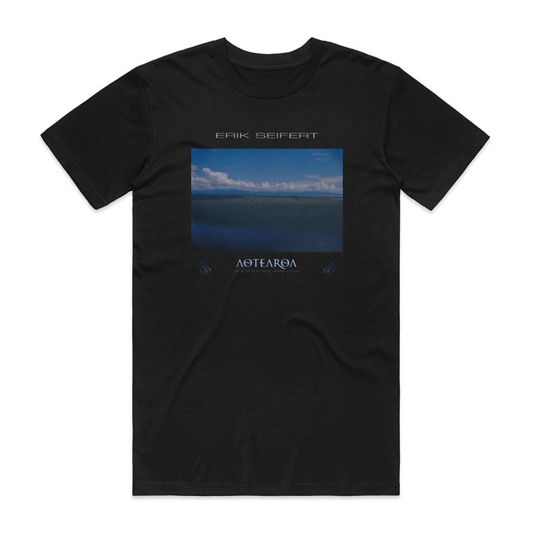 Erik Seifert Aotearoa Land Of The Long White Cloud Album Cover T-Shirt Black