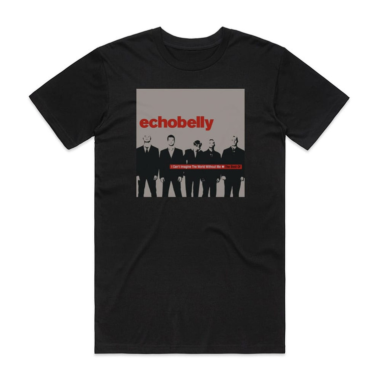 Echobelly I Cant Imagine The World Without Me Album Cover T-Shirt Black