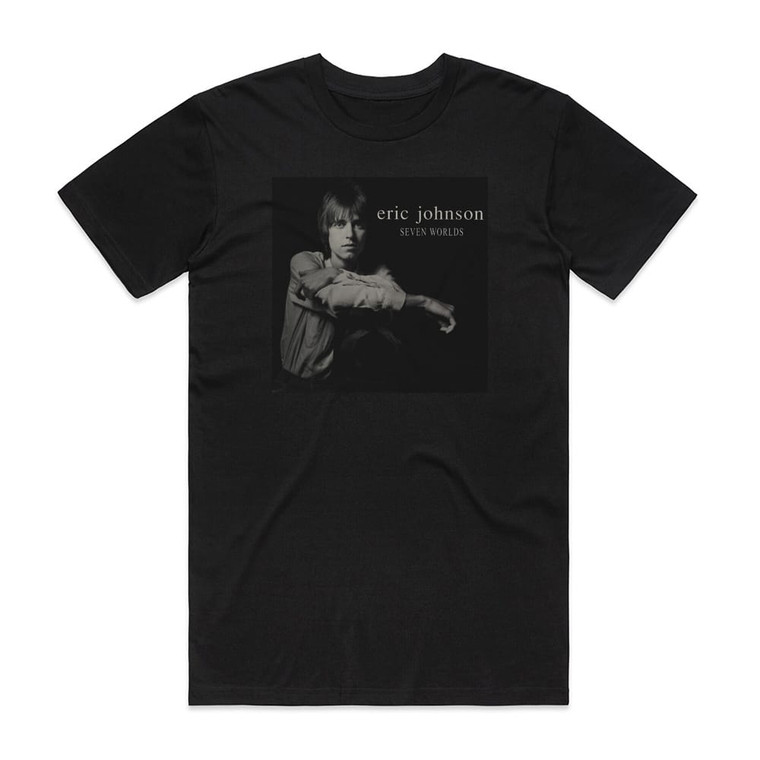 Eric Johnson Seven Worlds Album Cover T-Shirt Black