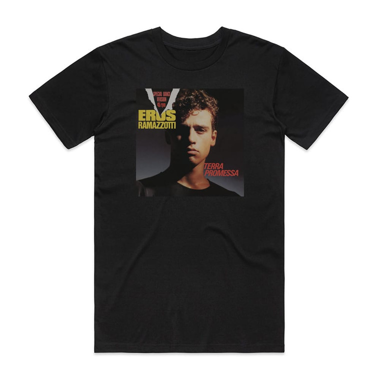 Eros Ramazzotti Terra Promessa Album Cover T-Shirt Black