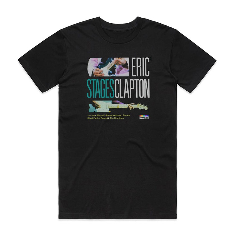 Eric Clapton Stages Album Cover T-Shirt Black