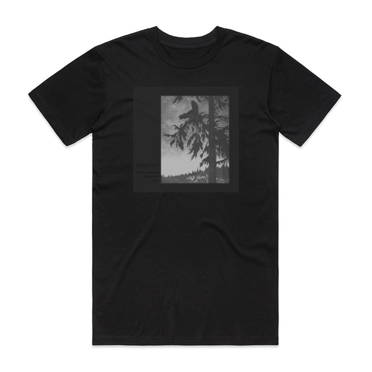 Empyrium Where At Night The Wood Grouse Plays Album Cover T-Shirt Black Empyrium Where At Night The Wood Grouse Plays Album Cover T-Shirt Black