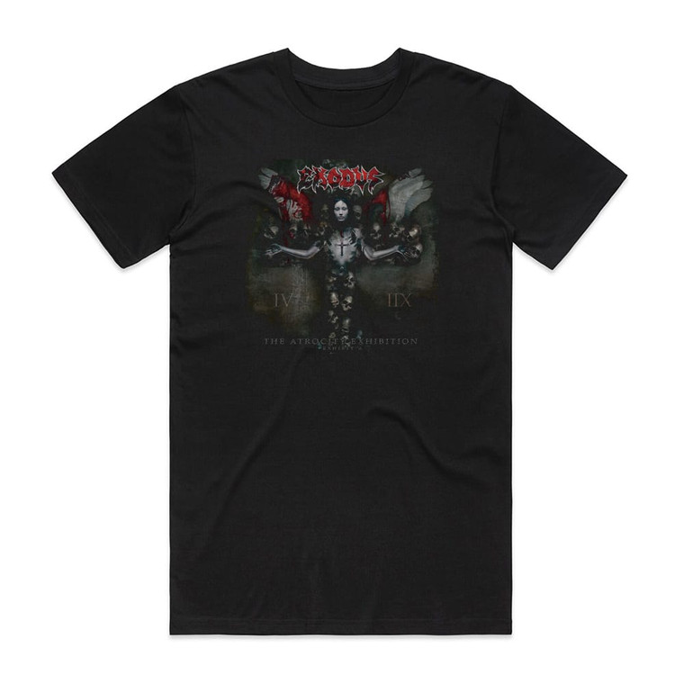 Exodus The Atrocity Exhibition Exhibit A Album Cover T-Shirt Black