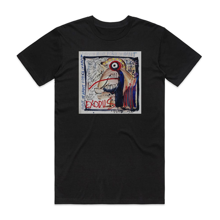 Exodus Force Of Habit 1 Album Cover T-Shirt Black