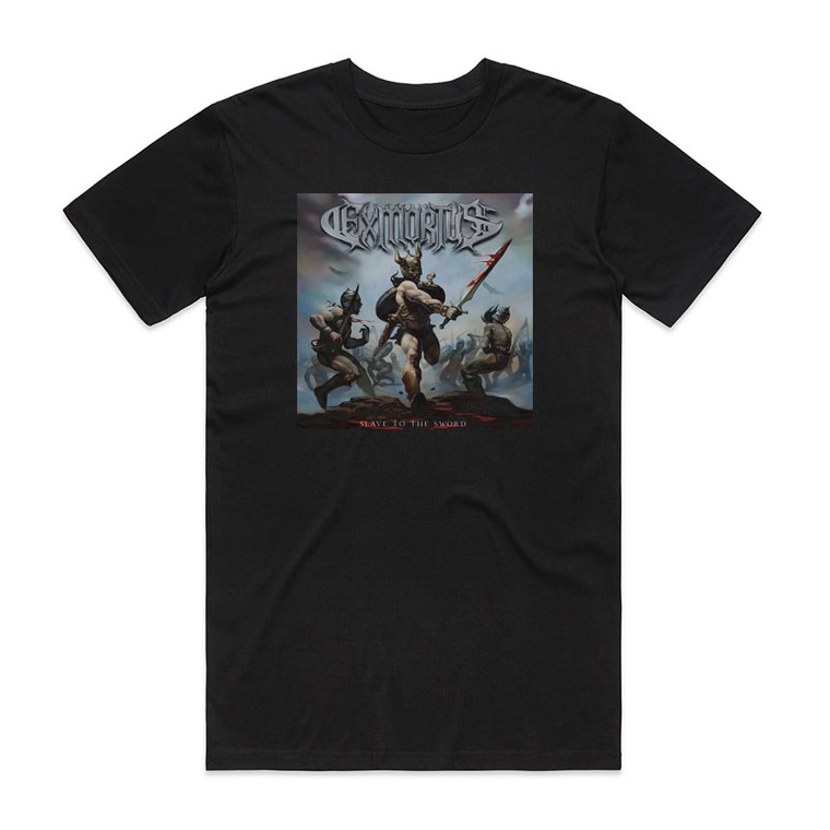 Exmortus Slave To The Sword Album Cover T-Shirt Black