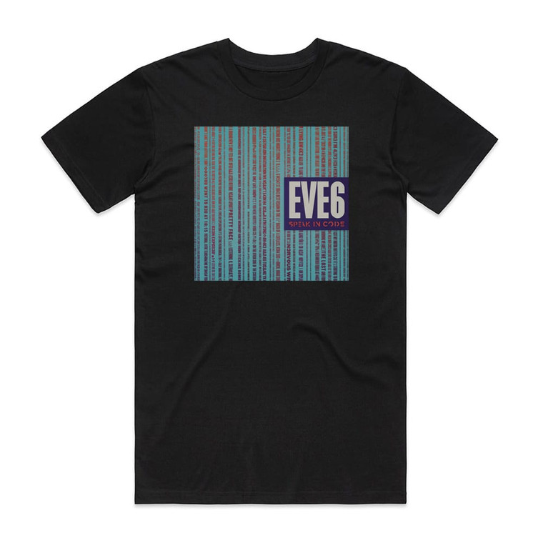 Eve 6 Speak In Code Album Cover T-Shirt Black Eve 6 Speak In Code Album Cover T-Shirt Black