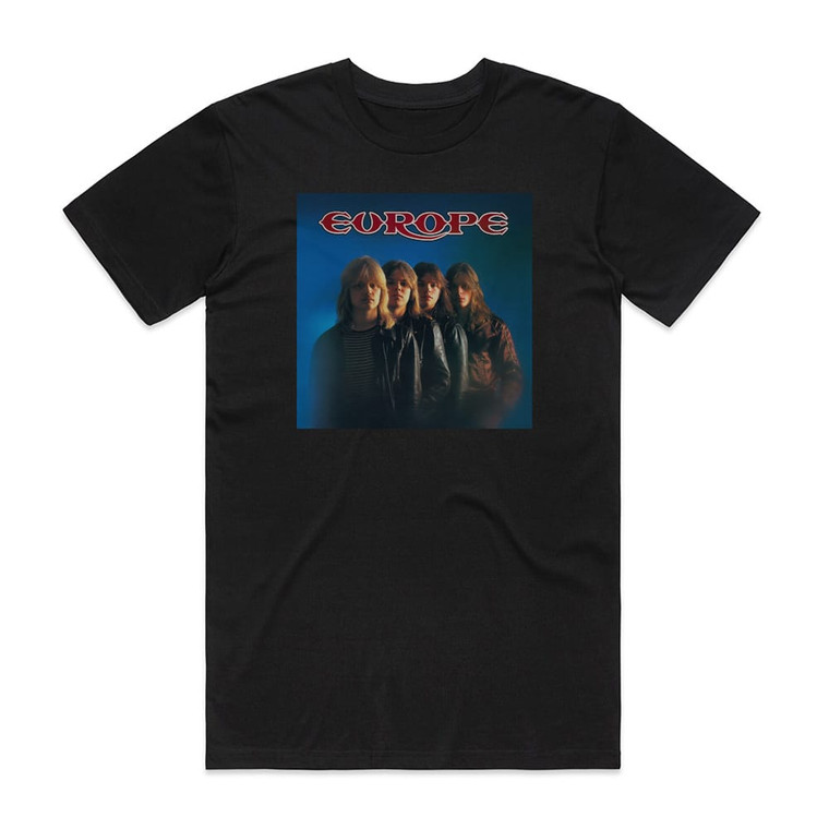 Europe Europe 1 Album Cover T-Shirt Black