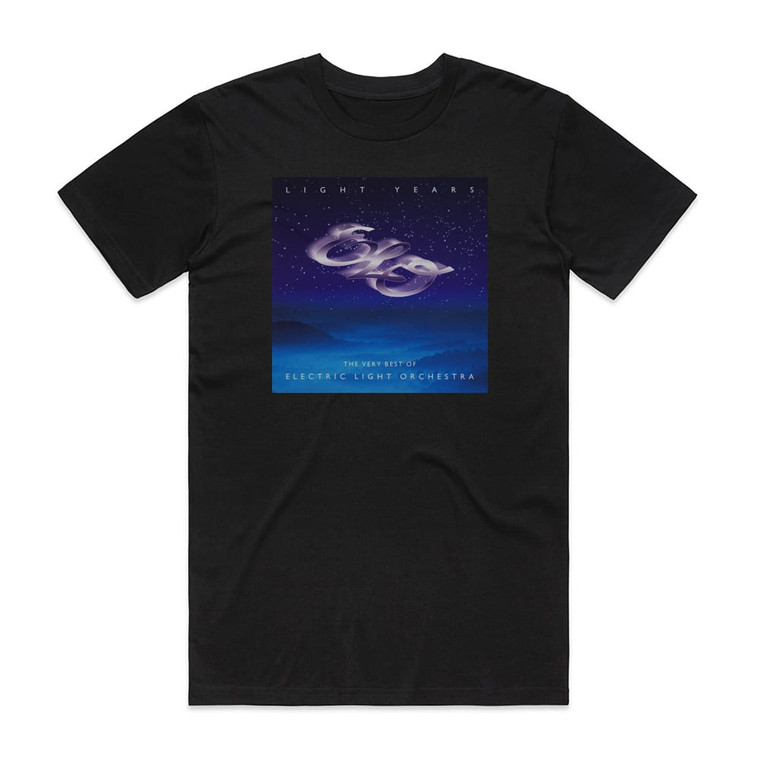 Electric Light Orchestra Light Years The Very Best Of Electric Light Orchestra Album Cover T-Shirt Black
