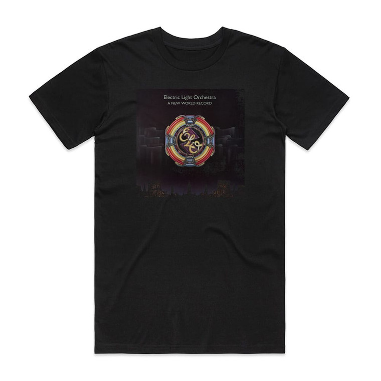 Electric Light Orchestra A New World Record 2 Album Cover T-Shirt Black
