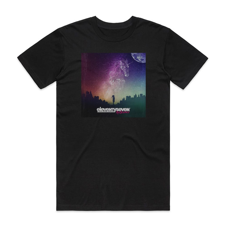 eleventyseven Rad Science Album Cover T-Shirt Black