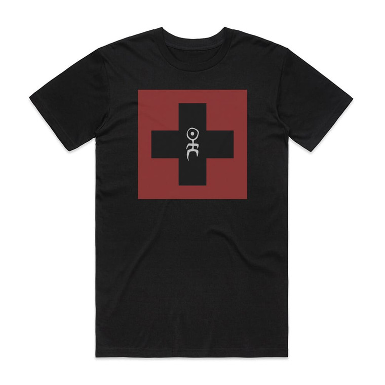 Einsturzende Neubauten Stahldubversions Red Album Cover T-Shirt Black