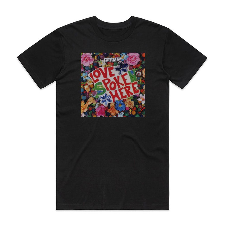 Ed Hall Love Poke Here Album Cover T-Shirt Black