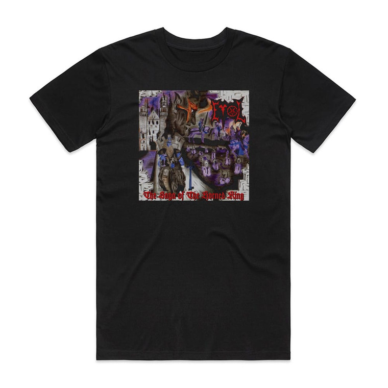 Evol The Saga Of The Horned King Album Cover T-Shirt Black