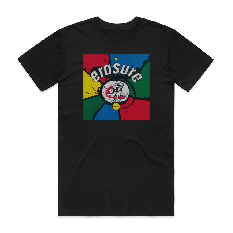Erasure The Circus Album Cover T-Shirt Black Erasure The Circus Album Cover T-Shirt Black