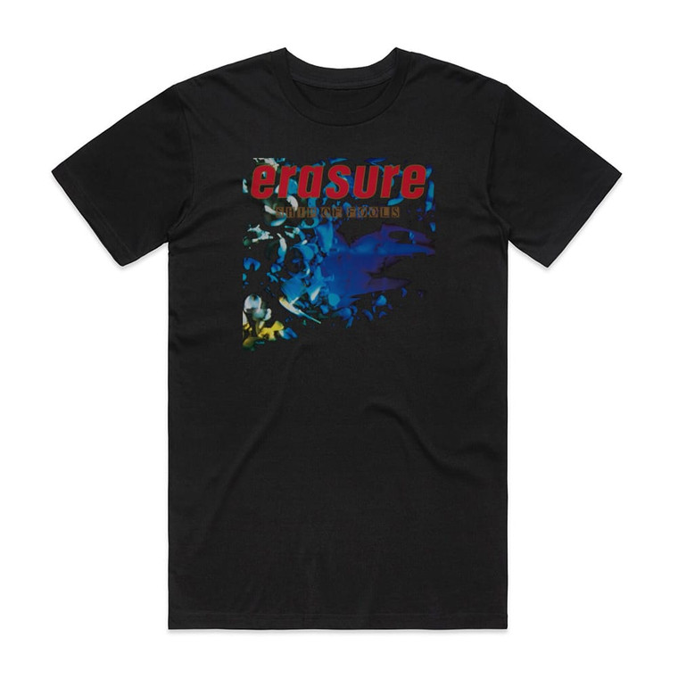 Erasure Ship Of Fools Album Cover T-Shirt Black Erasure Ship Of Fools Album Cover T-Shirt Black
