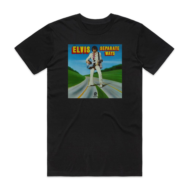 Elvis Presley Separate Ways Album Cover T-Shirt Black