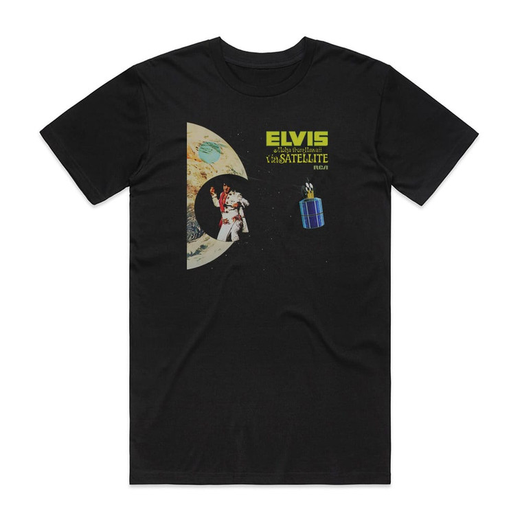 Elvis Presley Aloha From Hawaii Via Satellite 1 Album Cover T-Shirt Black