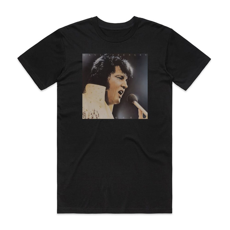 Elvis Presley By Request Album Cover T-Shirt Black
