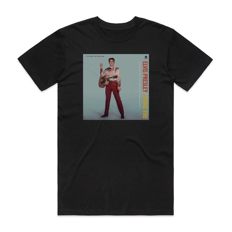 Elvis Presley Loving You Album Cover T-Shirt Black