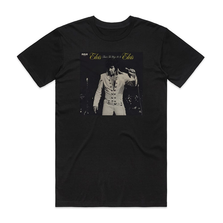 Elvis Presley Thats The Way It Is 1 Album Cover T-Shirt Black