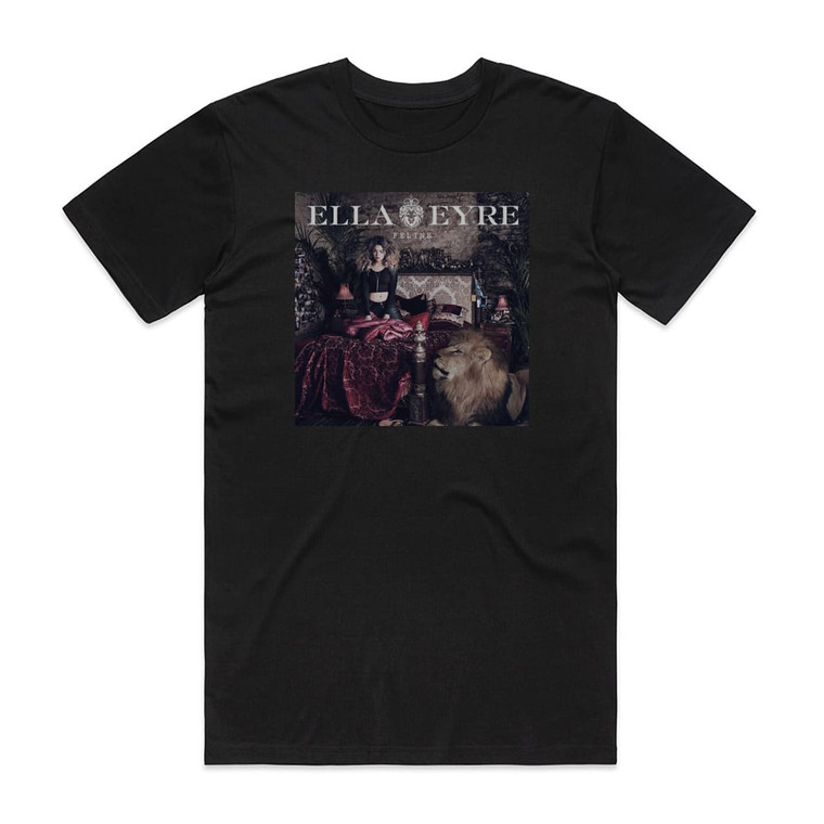 Ella Eyre Feline Album Cover T-Shirt Black