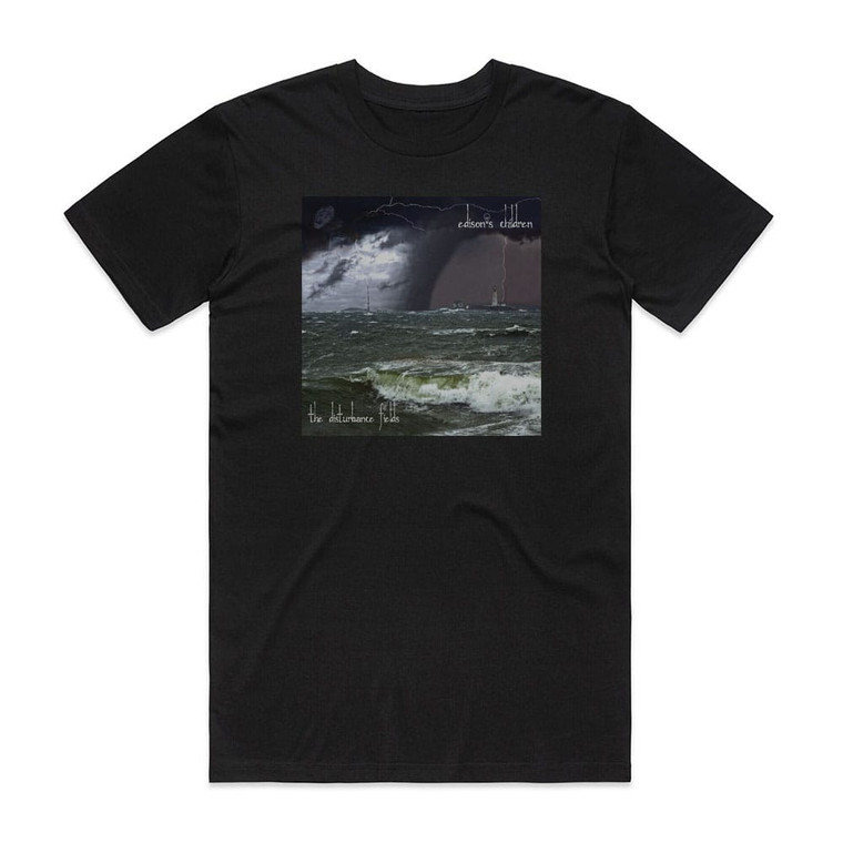 Edisons Children The Disturbance Fields Album Cover T-Shirt Black