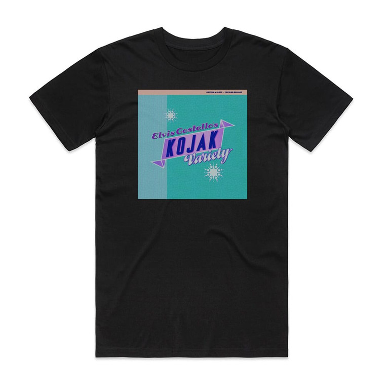 Elvis Costello Kojak Variety Album Cover T-Shirt Black