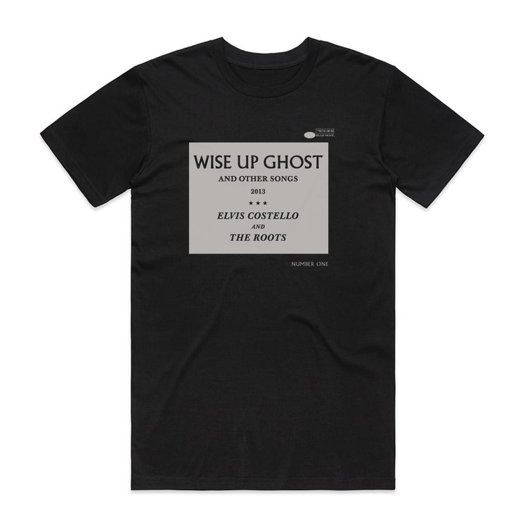 Elvis Costello Wise Up Ghost Album Cover T-Shirt Black