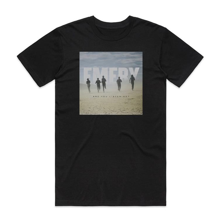 Emery Are You Listening Album Cover T-Shirt Black